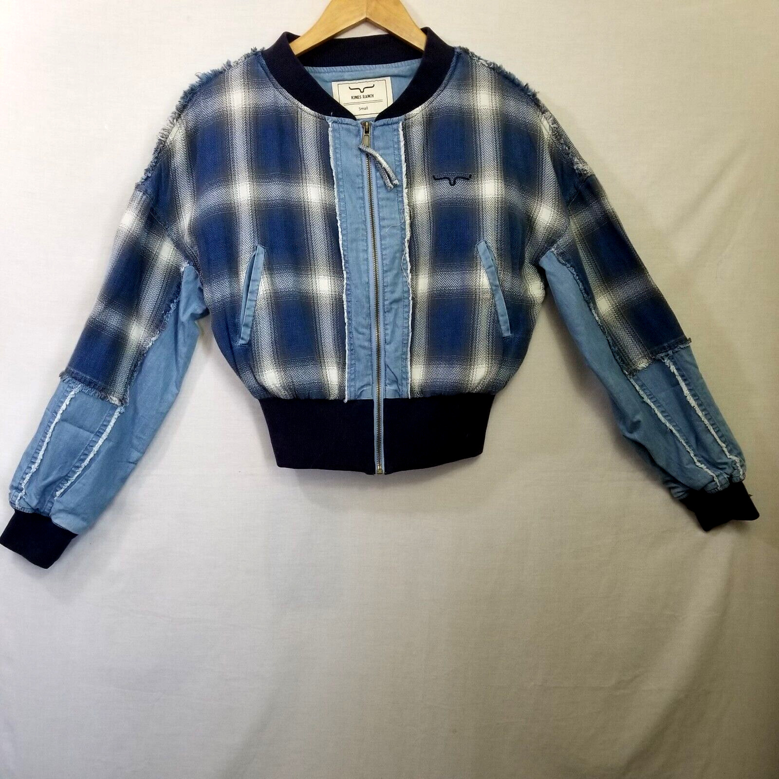 Kimes Ranch Denim Patchwork Crop Jacket Western W… - image 2