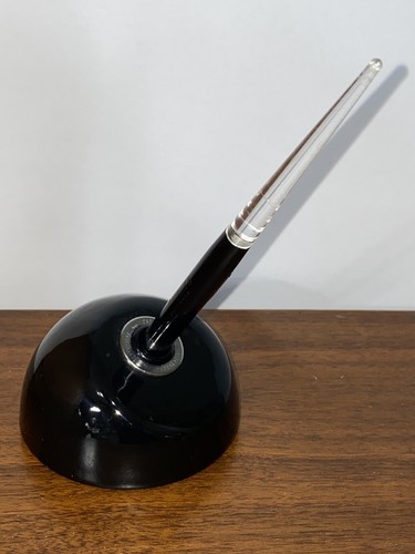 Esterbrook Art Deco Black Fountain Pen Desk Set - Black/lucite Pen -9668 Nib