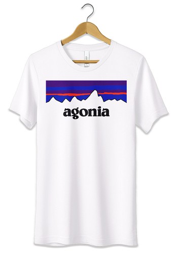 T-Shirt Maglietta Agonia Parodia Divertente Tshirt Unisex Cotone S M L XL XXL - Bild 4 von 4