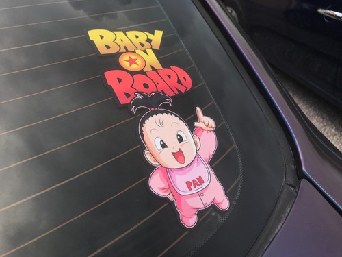 PAN Baby Dragonball Z Baby on Board Bumper Sticker Bumper Sticker Decal - Picture 5 of 10