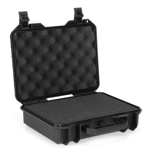 Organizer fotocamera custodia in plastica rigida impermeabile scatola portautensili con spugna - Foto 4 di 9