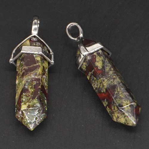 Collares colgantes de curación de chakra de Reiki con puntas hexagonales de piedras preciosas naturales 10 piezas - Imagen 21 de 60