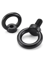 Lifting Eye Bolts Ring Shape Screws hooking Nuts Black 304 Stainless Steel