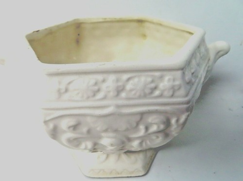 NAPCO Japan White Porcelain Planter 60s Vase Vintage Double Handles AS IS - Picture 2 of 8