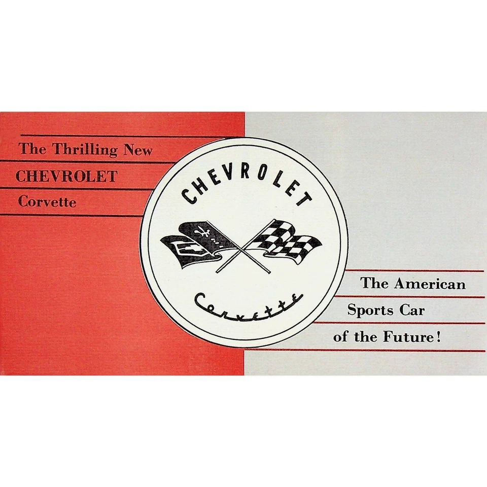 Prototipo Chevy Corvette Años 50 Venta Promocional Folleto Desplegable Original Foto 2 de 4