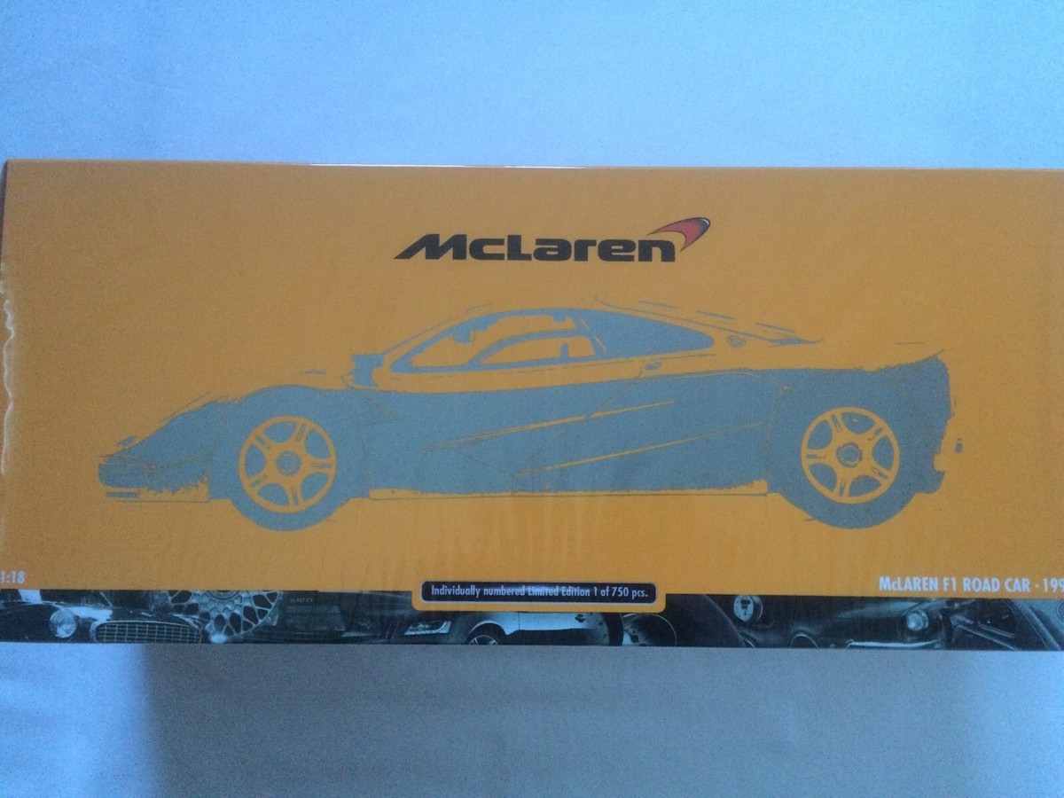 McLaren F1 Orange Minichamps 1/18 – Modèle 1993 – Diecast Avec Boîte D’Origine