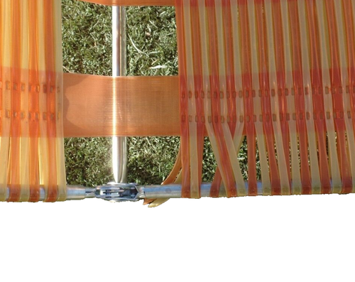 2- Vintage Tri-Fold Orange/Yellow Jelly Tube Lounge/Chaise Lawn Chairs - Picture 10 of 12