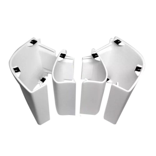 4Pcs Side Skirt Front+Rear LH+RH Envelope Angl For Porsche Cayenne GTS 2008-2010 - Picture 2 of 11