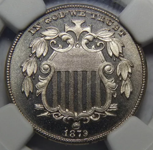 1879 NGC PF67 ULTRA CAMEO SHIELD NICKEL