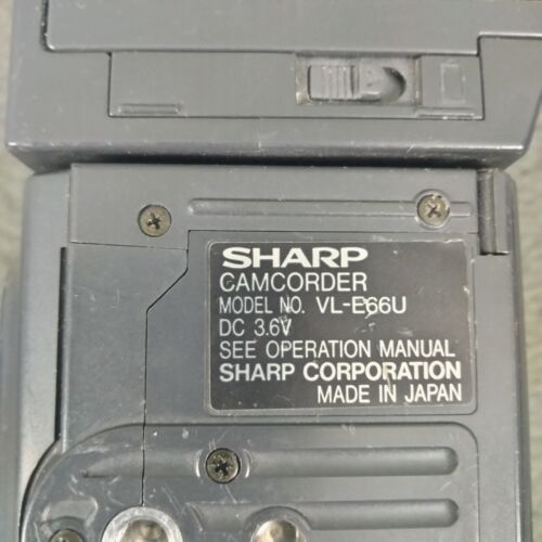 SHARP VL-E66U Viewcam Camcorder Hi-Fi Monaural w/ Charger Not Tested As Is - Picture 6 of 15