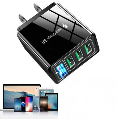 Chargex Phone Charger,QC 3.0 Technology Phone 4-Port Multifunction Charger