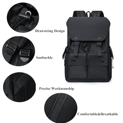 Laptop Backpack for Men Women, Large Waterproof Travel Backpack Fit 16