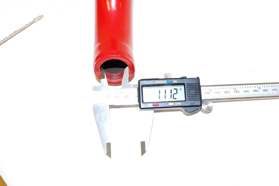 Estabilizador interior ajustable universal ROJO barra de piso chasis soporte Foto 3 de 4