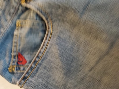 QUIKSILVER QUIKJean Men Size 36 Straight Fit Slim Leg Denim Blue Jeans - Picture 3 of 17