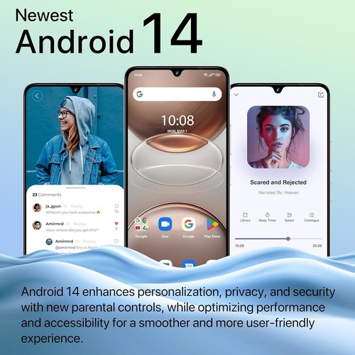 Smartphone UMIDIGI G100A 4 GB 128 GB 6,9" doppia SIM 6000 mAh Android 14 sbloccato - Foto 6 di 7