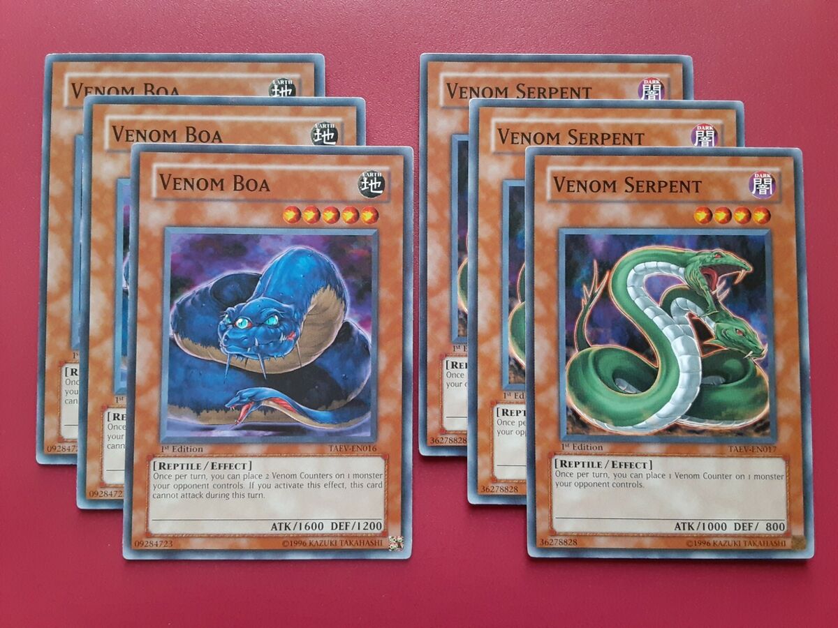 Yugioh Vennominaga The Deity of Poisonous Snakes 40 Card Yugioh Vennominaga The Deity of Poisonous Snakes 40 Card