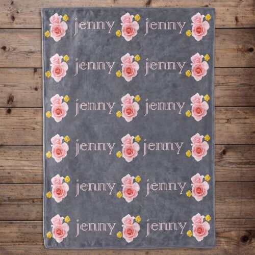 Customized Baby Blankets for Boys/Girls Name Personalized Newborn Baby Blankets - Afbeelding 25 van 27