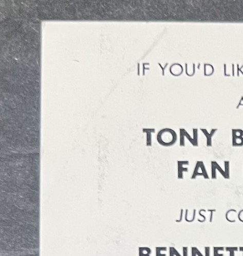 Tony Bennet Fan Club Mini-Photo (1957, Moss Photo Service, Inc.) - Bild 11 von 14