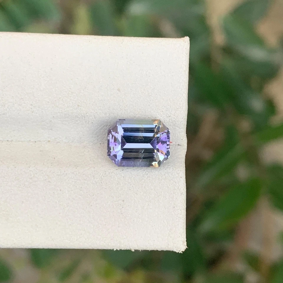 3.30 Cts Tanzanite SI Purple Color 9mm Emerald Shape Loose Gemstone Tanzania - Image 2 of 4