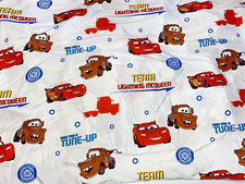 M9 WOW Disney Pixar CARS Team McQueen Microfiber Crib Toddler bed Fitted Sheet