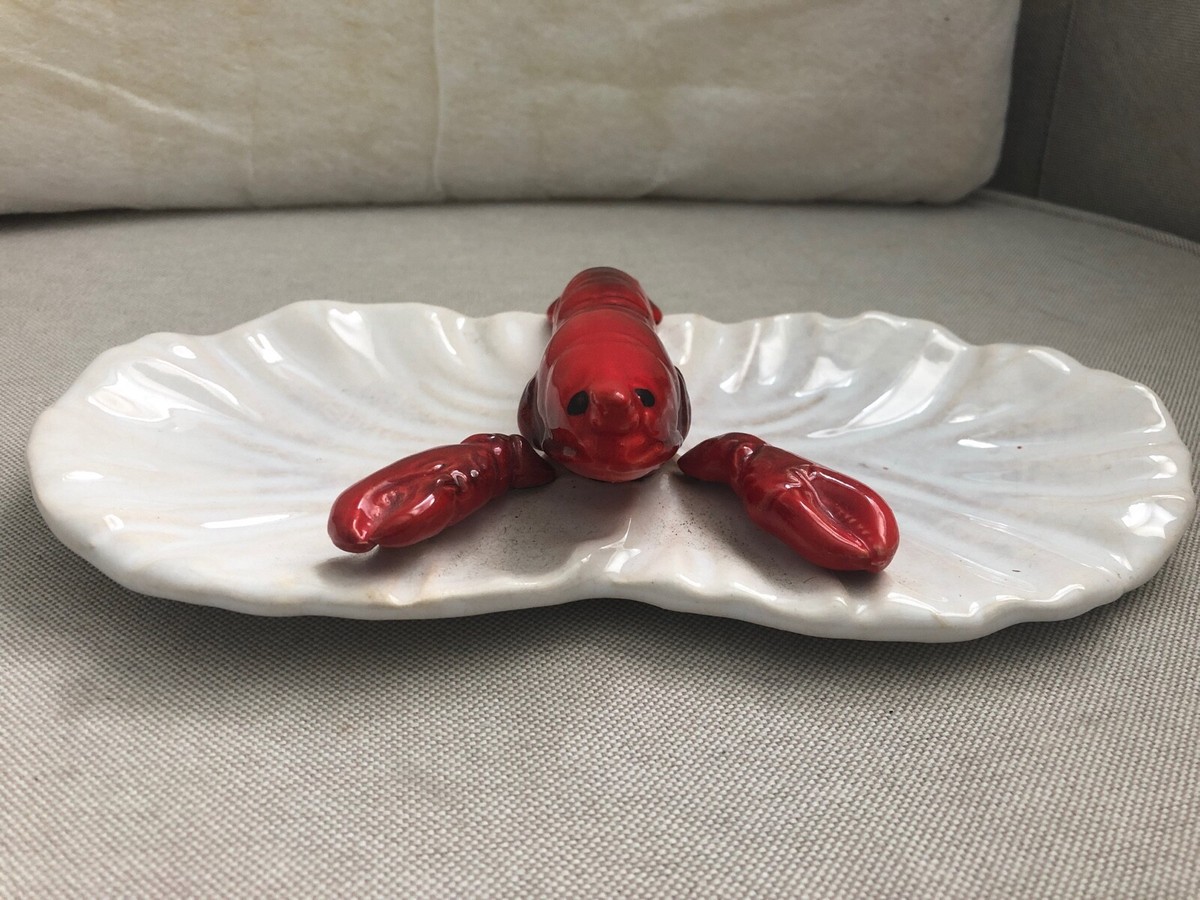   ロブスターディッシュ Vintage LOBSTER Handled Dish Pottery Ceramic ESD Japan FB21289 | eBay
