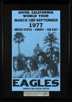 ★EAGLES Hotel California ホテルカリフォルニア ポスター Amazon | Hotel California | Eagles | Rock