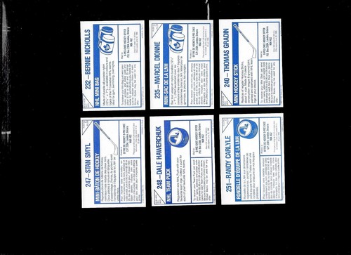 1985-86 OPC 85-86 O PEE CHEE NHL HOCKEY STICKER 1-254 SEE LIST - Picture 317 of 319
