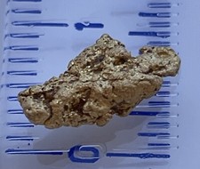 genuine, natural, Australian gold nugget 0.88 gram