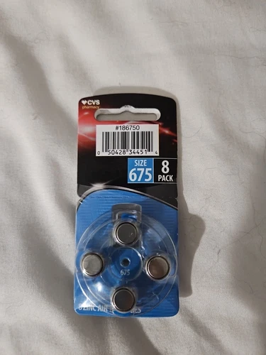 CVS Max Hearing Aid Batteries Size 675 (Exp 2028) 40 batteries (8x5 packs)