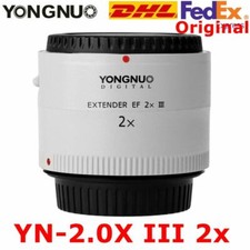 Yongnuo YN-2.0X III 2x teleconvertitore extender obiettivo messa a fuoco automatica per Canon EOS EF