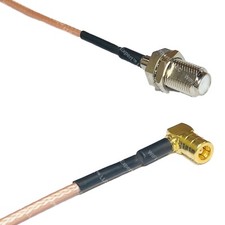 RG316 F FEMALE to SMB FEMALE ANGLE RF Cable Rapid-SHIP LOT