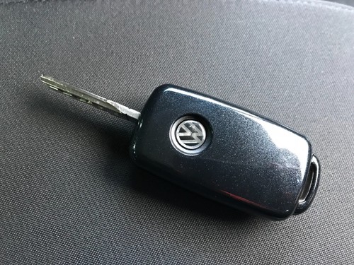 ABS PLASTIC PROTECTIVE CASE FOR VOLKSWAGEN SKODA 3 BUTTON KEY FLIP FOB MRK 6 Blk - Picture 6 of 8
