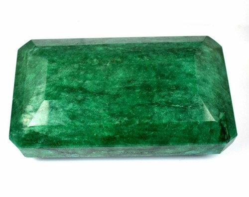 Natural Certified 10225Ct Brazilian Emerald Big Size Gemstone Emerald Cut A10309 - Picture 7 of 7