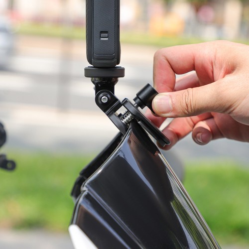 CNC Aluminum Alloy Motorcycle Windshield Mount Bracket For Gopro Action Camera - Picture 13 of 23