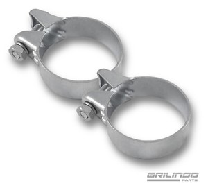 ROADFORMER Auspuffschelle Aus Edelstahl, Schmal, 2 Stück – 7,6 Cm (3 Zoll) Für Rohrverbindungen