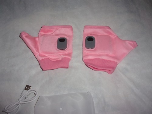 Guantes de trabajo térmicos prácticos cómodos guantes cálidos dedos desnudos control de 3 niveles - Imagen 3 de 8