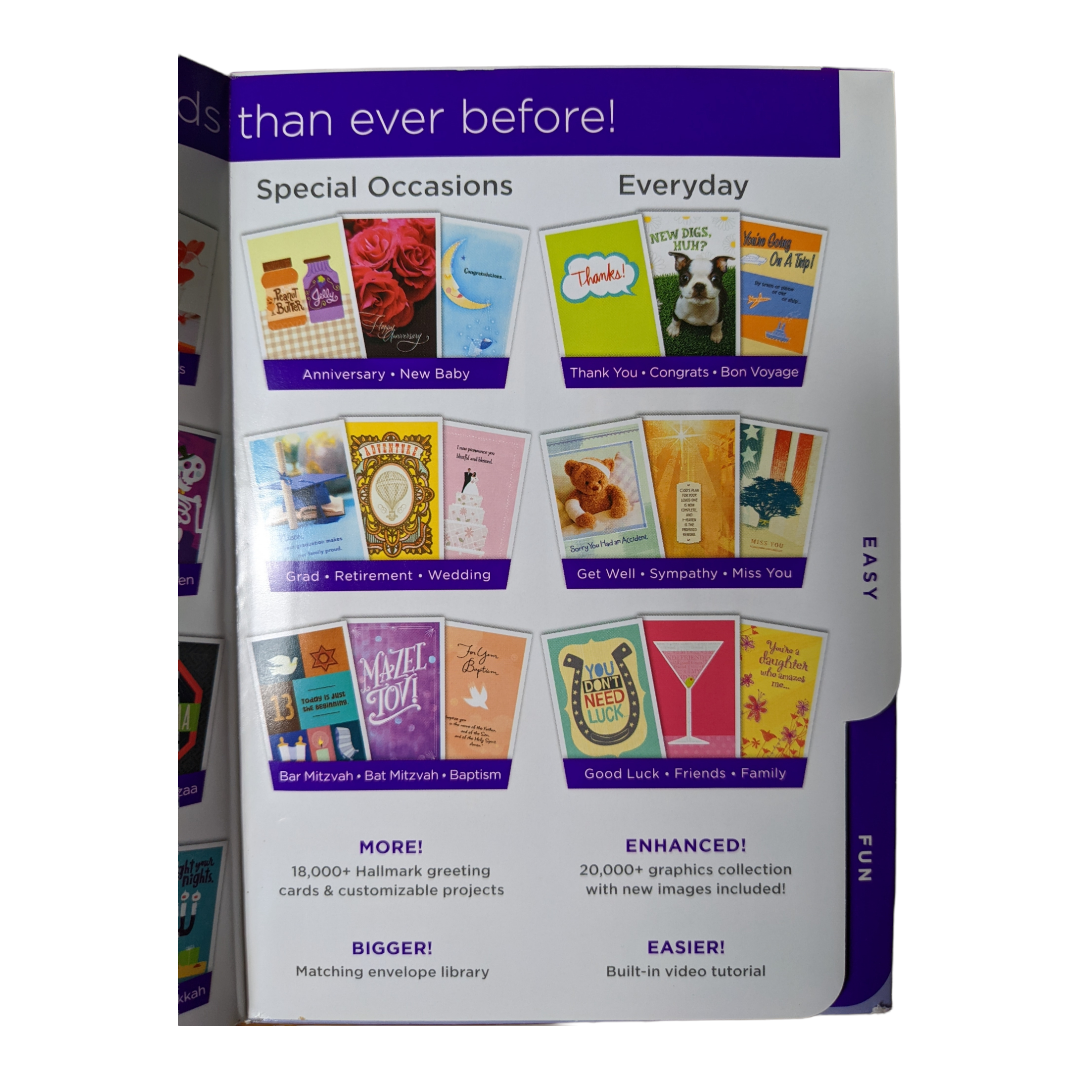 NEW Hallmark Card Studio Deluxe Greeting card software 2016 Windows 10