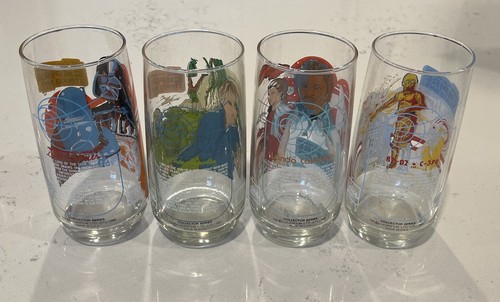 Burger King - Star Wars Glasses Lot (x4) Lando - Luke - Darth Vader - C3PO R2D2 - 第 3/8 張圖片