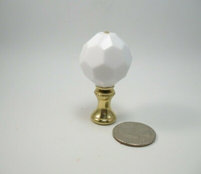 Lamp Finial Perfect White Acrylic Sphere Round Ball Pure White  Ball  2E12