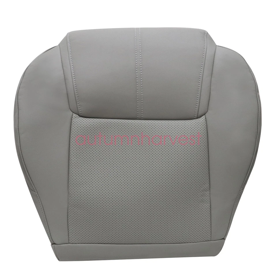For 2006 2007 to 2010 Jeep Commander Driver Bottom PERF Leather Seat Cover Gray - image 2 of 4