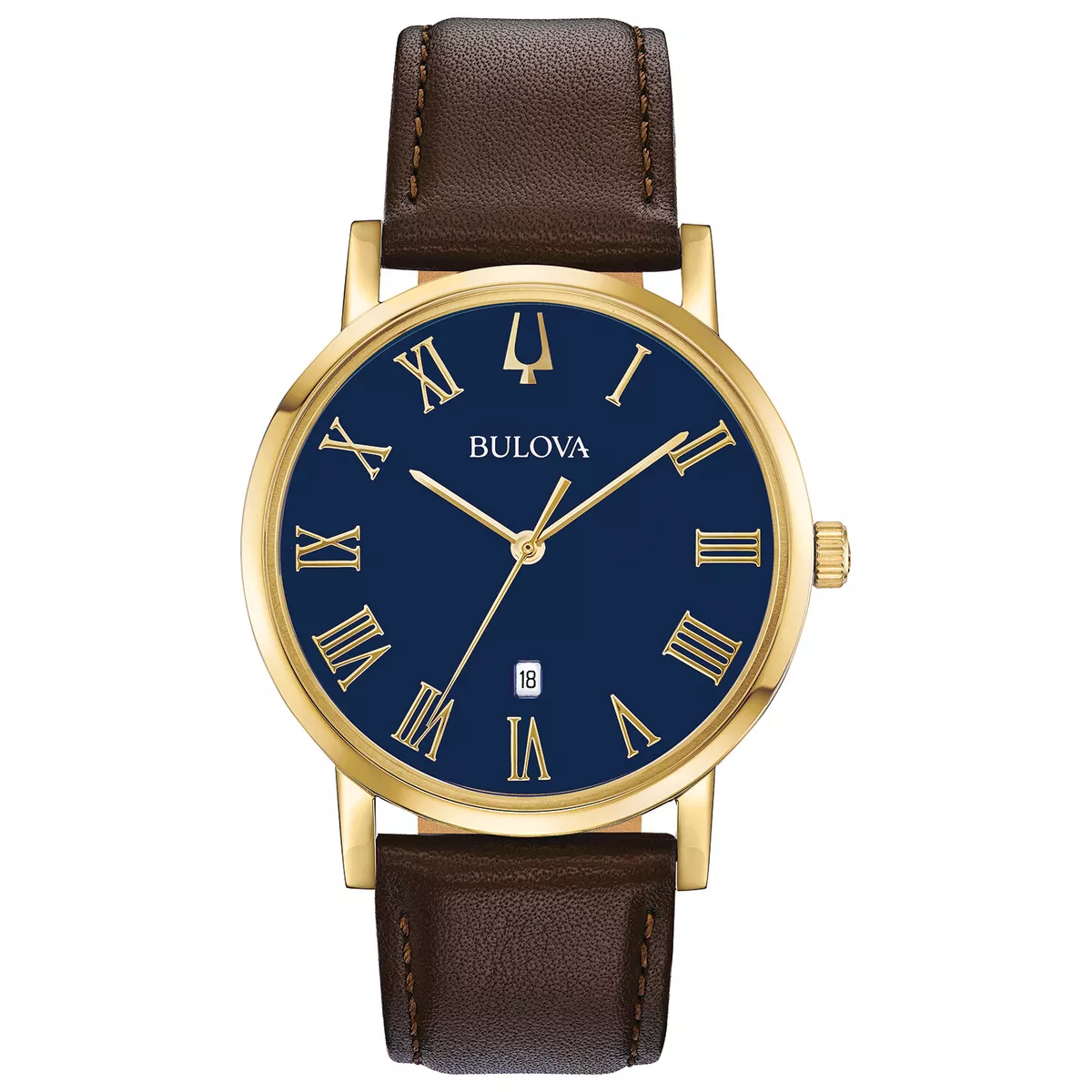 Bulova American Clipper Men s Quartz Calendar Stainless Steel
