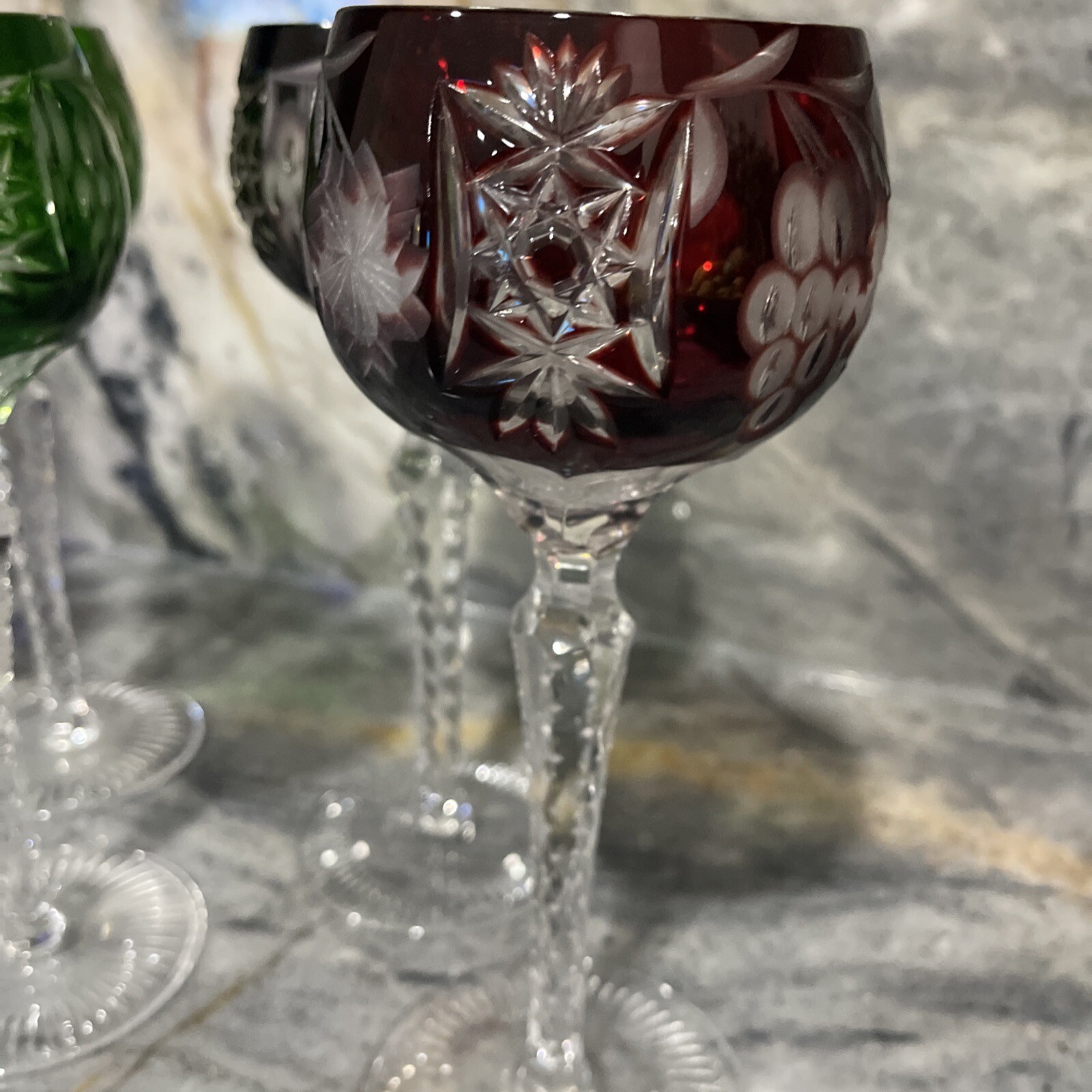 Set Of 8 Nachtmann TRAUBE Hock Wine Goblet Glasses eBay
