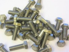 M8 x 30mm HEXAGON HEAD FULLY THREADED BOLTS A2 STAINLESS STEEL - BOX of 100