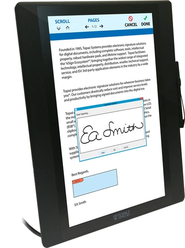 Topaz Systems GemView 16 eSign Tablet Display - TD-LBK156VA-USB-R
