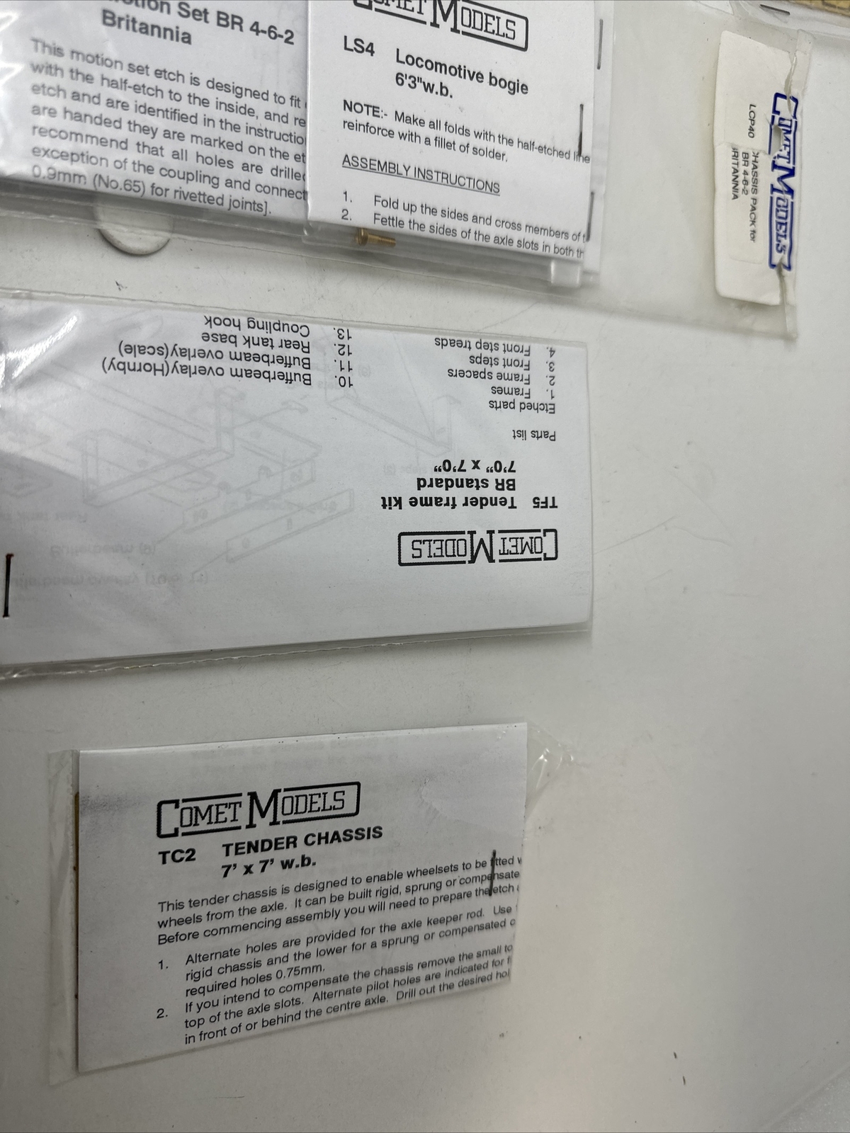 Oo Gauge / 4mm Comet Chassis Kits eBay