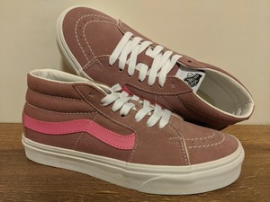 vans sk8 mid rose skate shoe