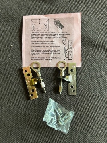 GAME CHANGER! - Adjustable- Leveling Heavy Duty Picture / Mirror Hangers!! - Picture 1 of 4