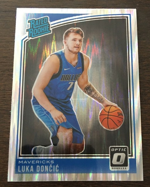 2018 19 DONRUSS OPTIC Luca Doncic Rated Rookie Shock Wave 177 GRADABLE 