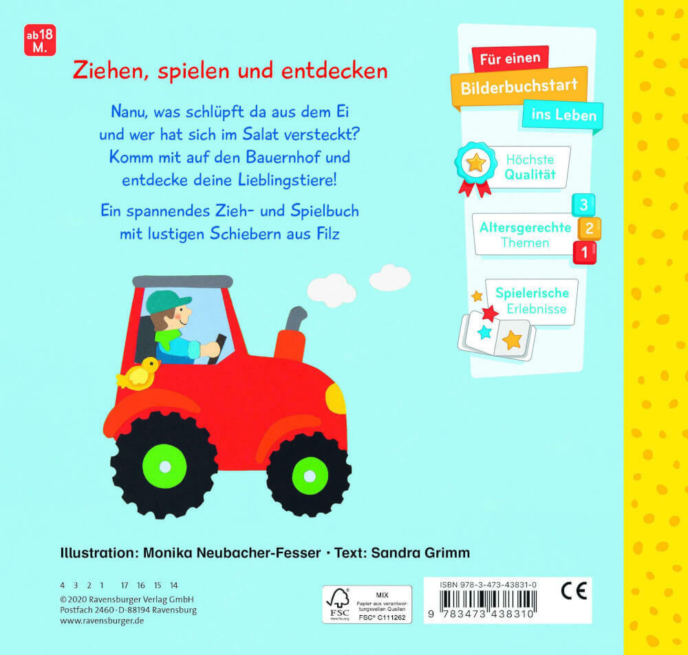 Thumbnail - Ravensburger 43831 Zieh- Und Spielbuch: Auf Dem Bauernhof