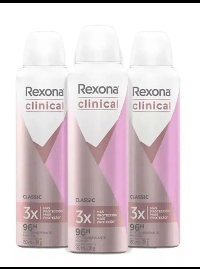 3X Rexona clinical expert classic antiperspirant spray for women
